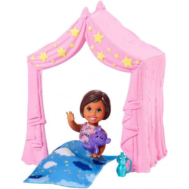 kost metrisk kapsel Babysitter, dukke telt og tilbehør (FXG97), Barbie | SAFEshopping.dk